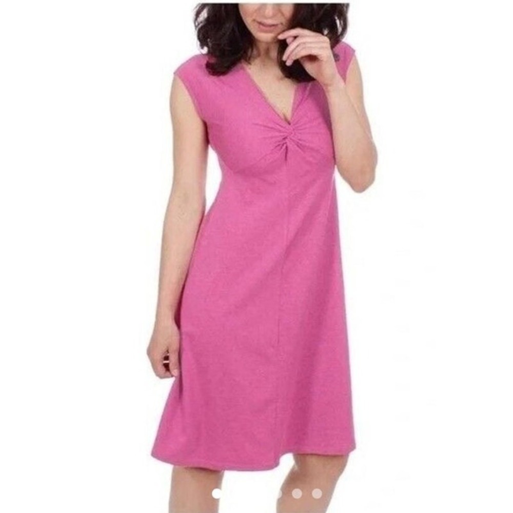 Patagonia Womans Sz Small Bandha Dress Twist Front Ultra Soft Nylon Stretch